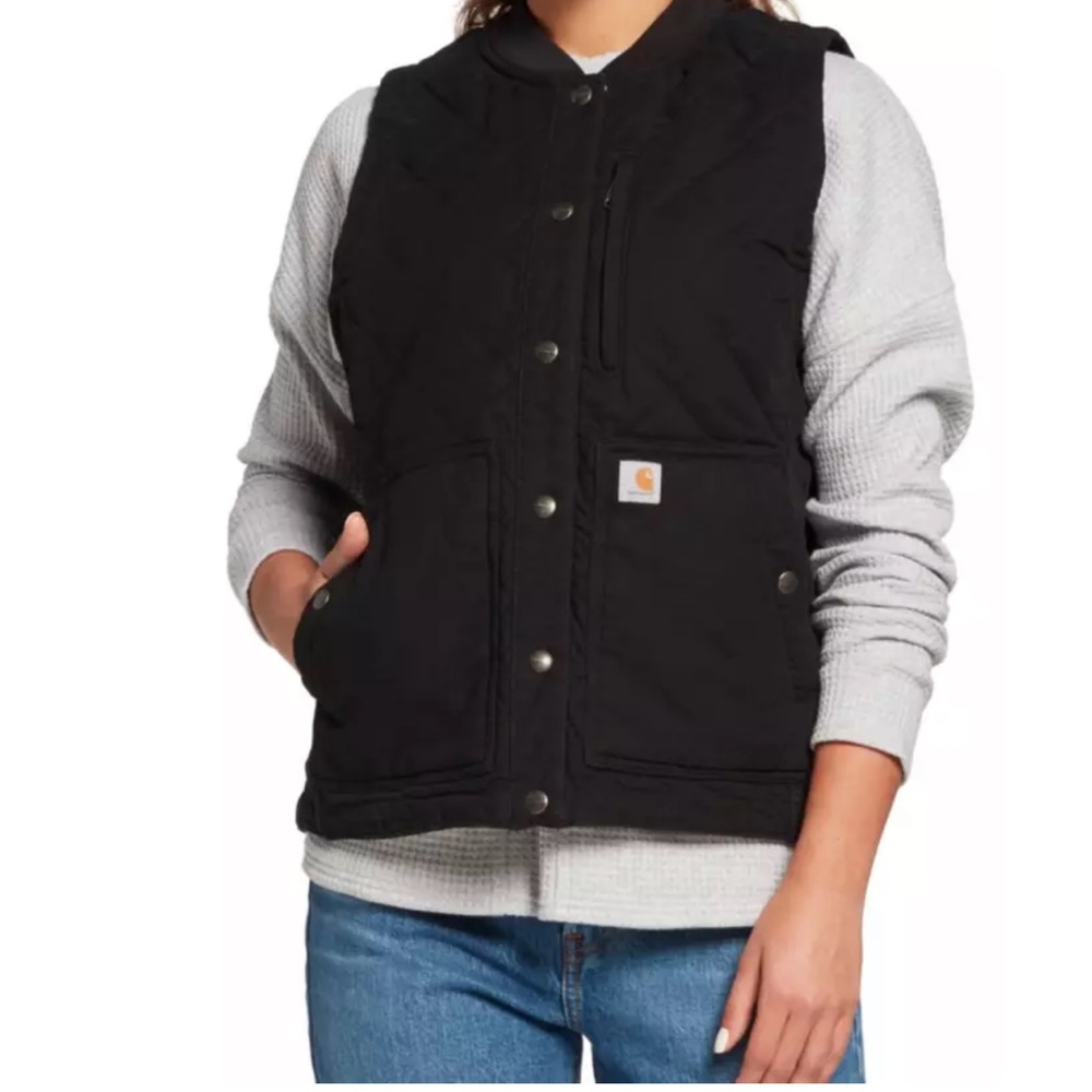 Black button up Carhartt Vest